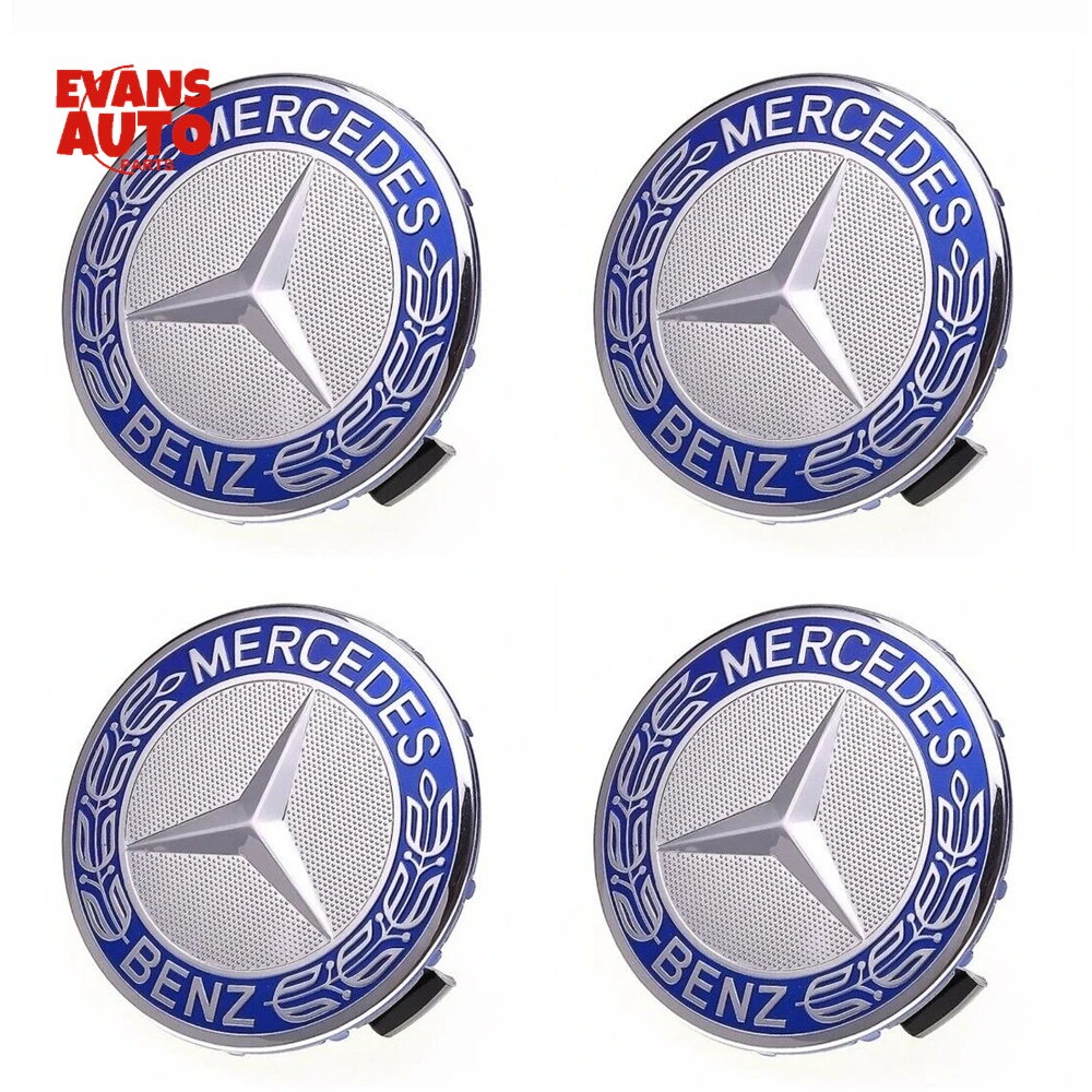 75mm Wheel Center Caps Wheel Hub Caps For Mercedes Benz Wheel Center ...