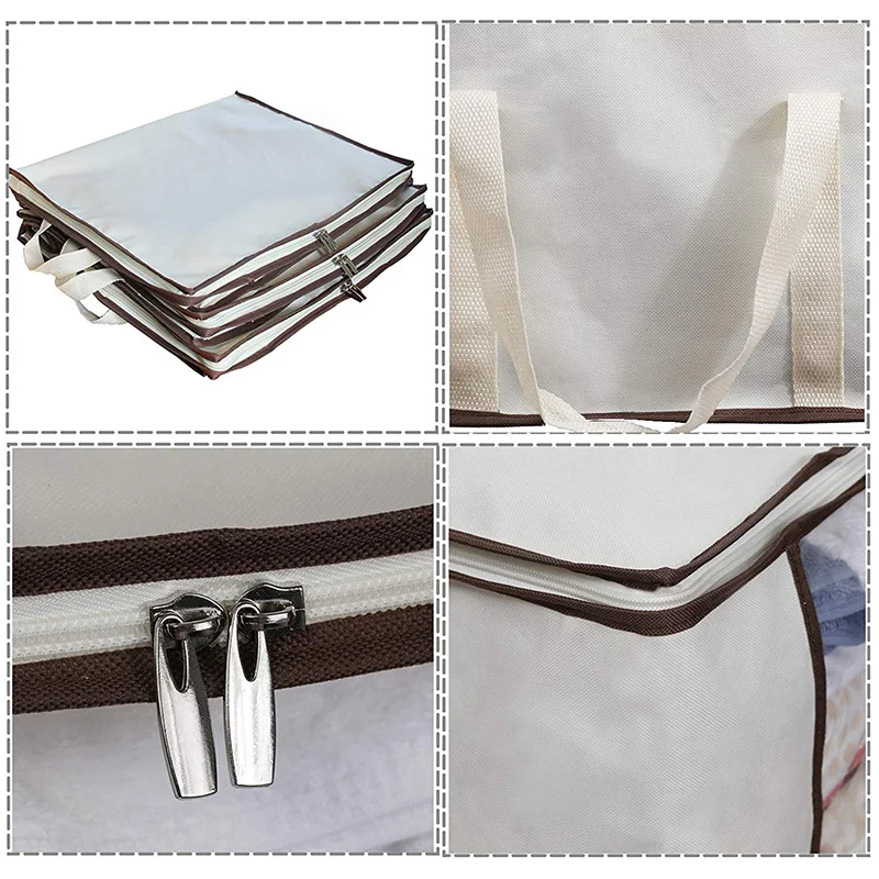 Bedding Foldable Pvc Blanket Zipper Bag Plastic Carry Bag High Quality