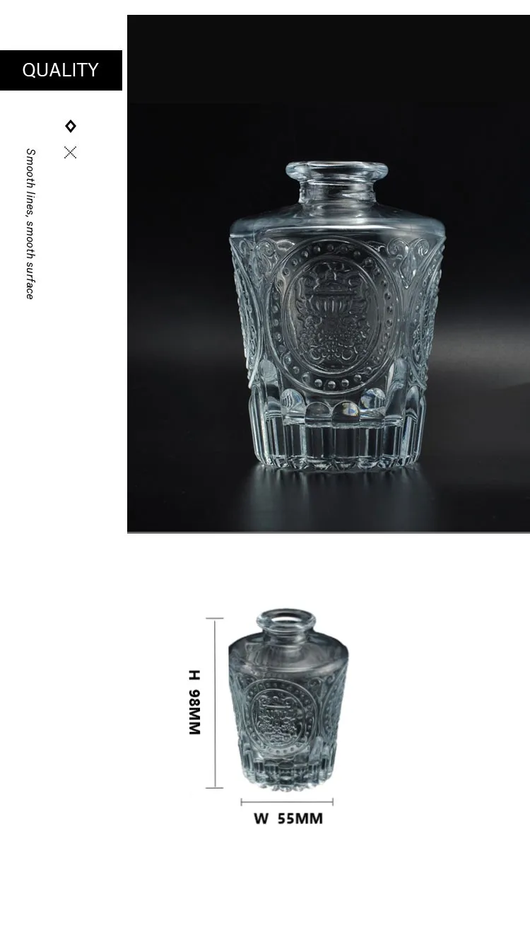 glass bottle for reed diffuser