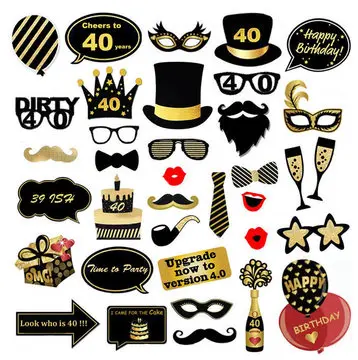 Funny Mustache Booth Props Photography Birthday Party Decoration Photo Props  Set Accessories - Buy 2021 New Arrivals Products 36pcs Photo Booth Props  New Years Eve Party Decorations,40th Birthday Photo Booth Props Decorations