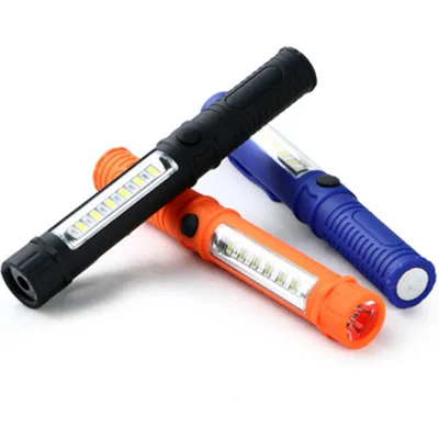 Portable 12*LED High power White and Red light pen work light with magnet and clip for auto mechanic