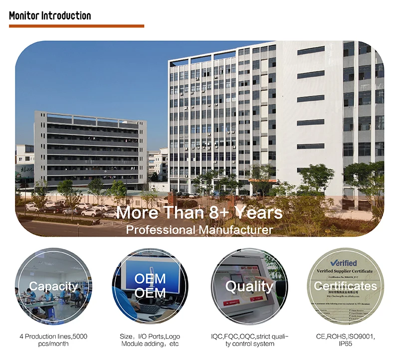 22 Inch Waterproof Touch Monitor