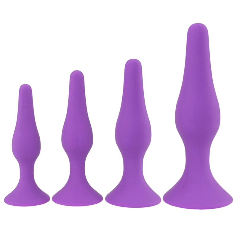 Four-piece anal plug starter set