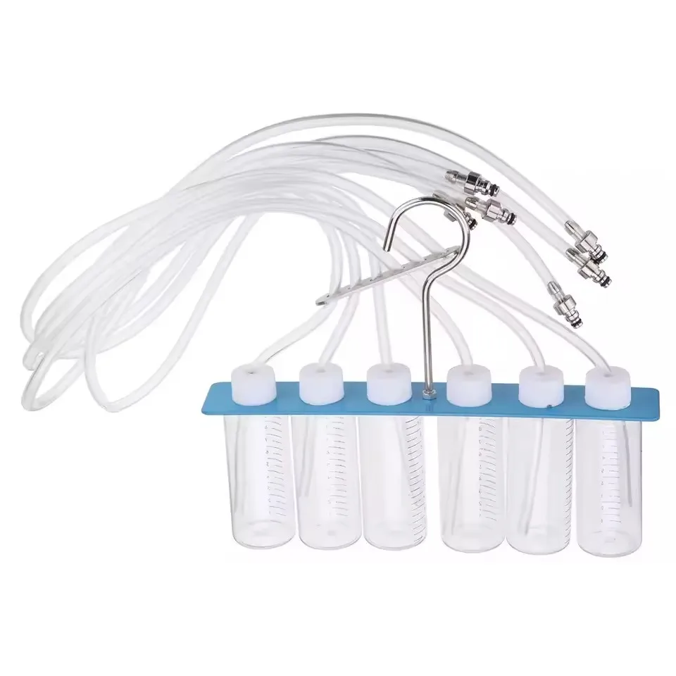 6 Cylinder Diesel Injector Flow Meter Adaptor Set Common Rail Leak Off