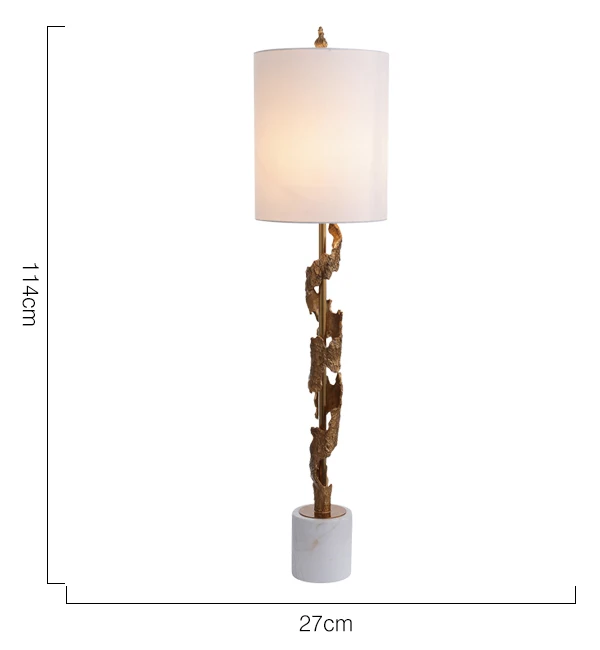 white marble base buffet lamp