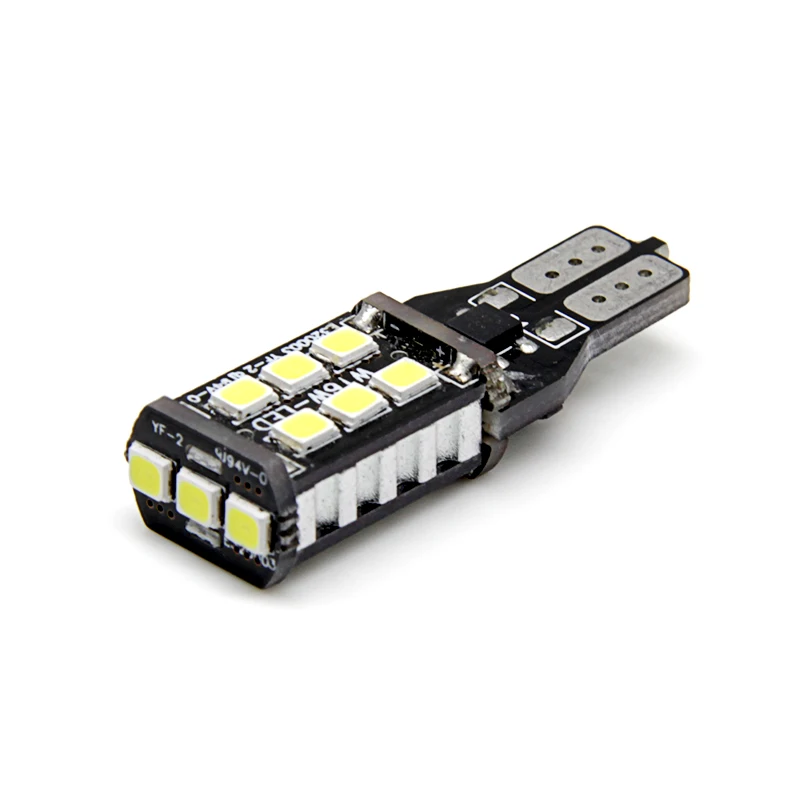 High Brightness W16W led T15 2835 15smd Reverse Auto LED Backup Light for all Cars 12V 24V