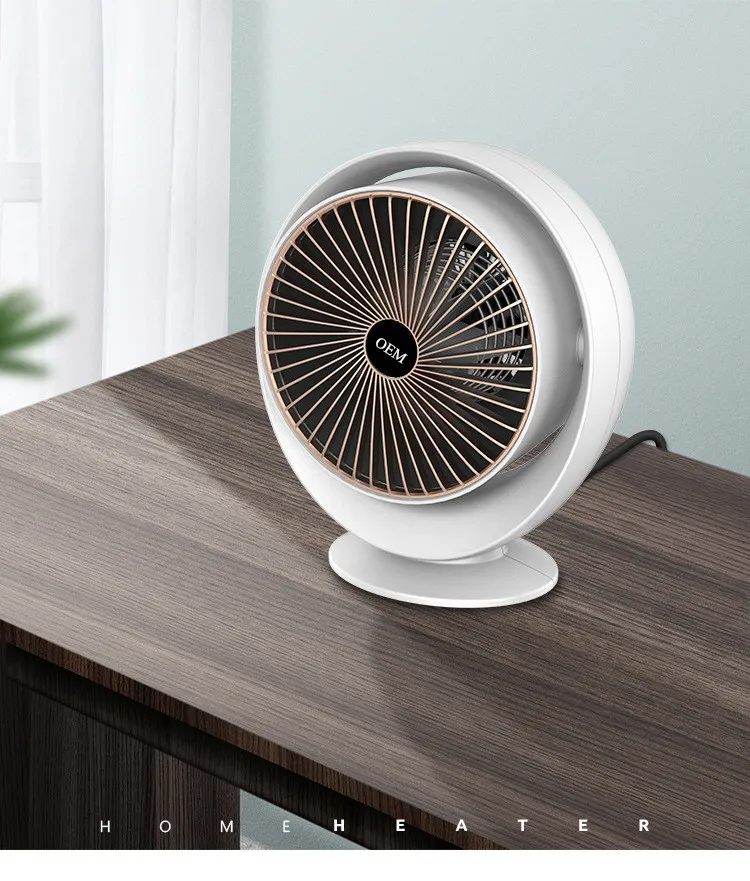 800w迷你暖风机电暖器房间加热器白色粉色双重安全保护