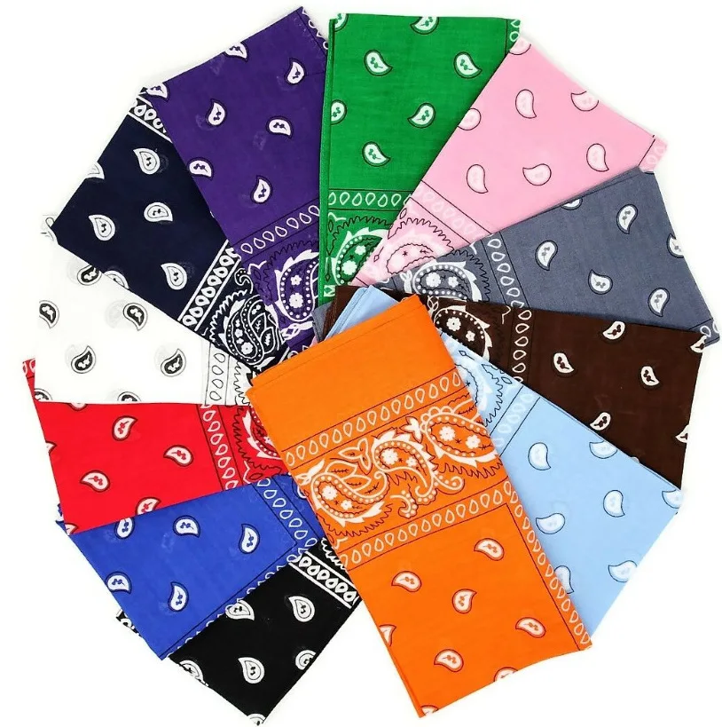 100 Cotton Printed Fabric Bandana Custom Made Multifunctional 100