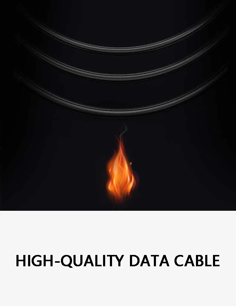 Hot selling zinc alloy nylon braided fast charging cable nylon data cable for Android Phone - ANKUX.COM