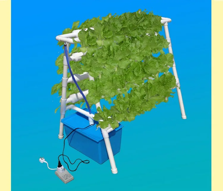 Indoor Automatic Aquaponic Systems 63mm PVC Pipes Growing Farming Equipment White NFT Channel Hydroponic Agriculture Planting supplier