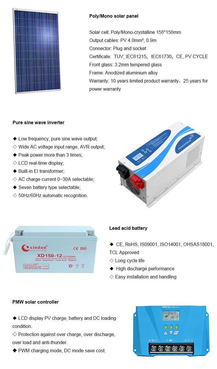 5kw 10kw 20kw Complete Home Off-grid Solar Power System/home Solar ...