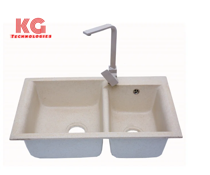 Wholesale Custom Double Bowl quartz Sink For Kitchen