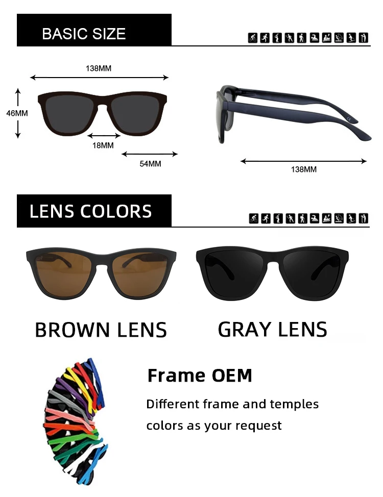 Mirror Lenses Optical Attribute And Custom Fashion Mens Polarized Square Frame Sunglasses Style Sun Glasses