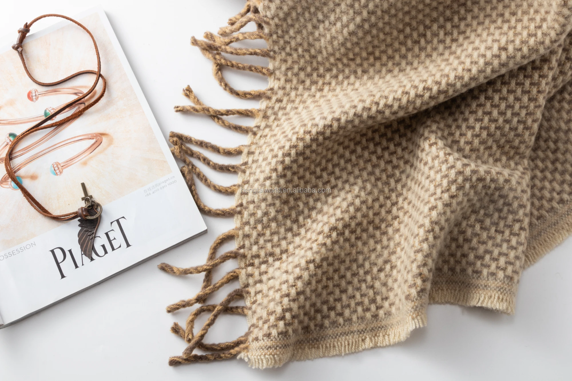 Italian Design Thick Heavy Wool Blanket Bedding Home Pure Wool Blanket Australian Merino Wool