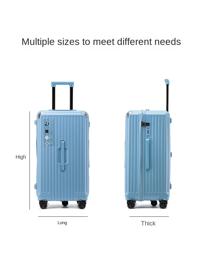 product large capacity 32 inch front open suitcase lightweight durable tsa password lock waterproof zipper luggage with usb travel case-19