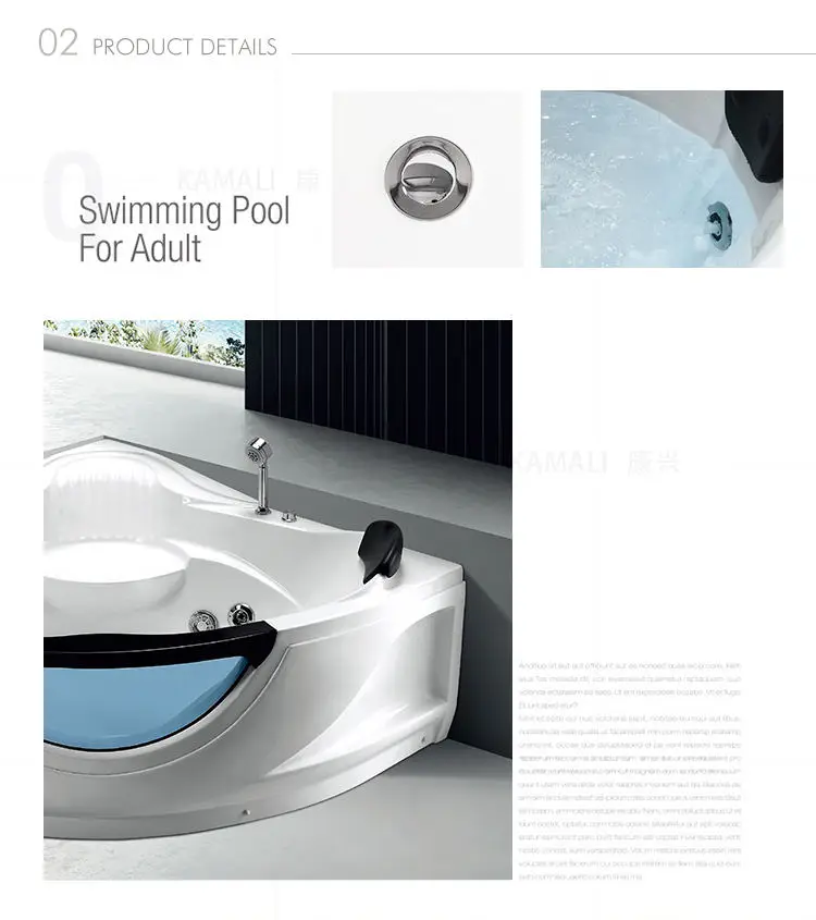 Kamali M3151 portable modern walk spa natural stone acrylic bathtubs cover liners lowes glass sex soaking ceramic bath tub