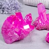 For Home Decoration Tiny Angel White Rose Red Blue Titanium Aura Crystal Quartz Cluster