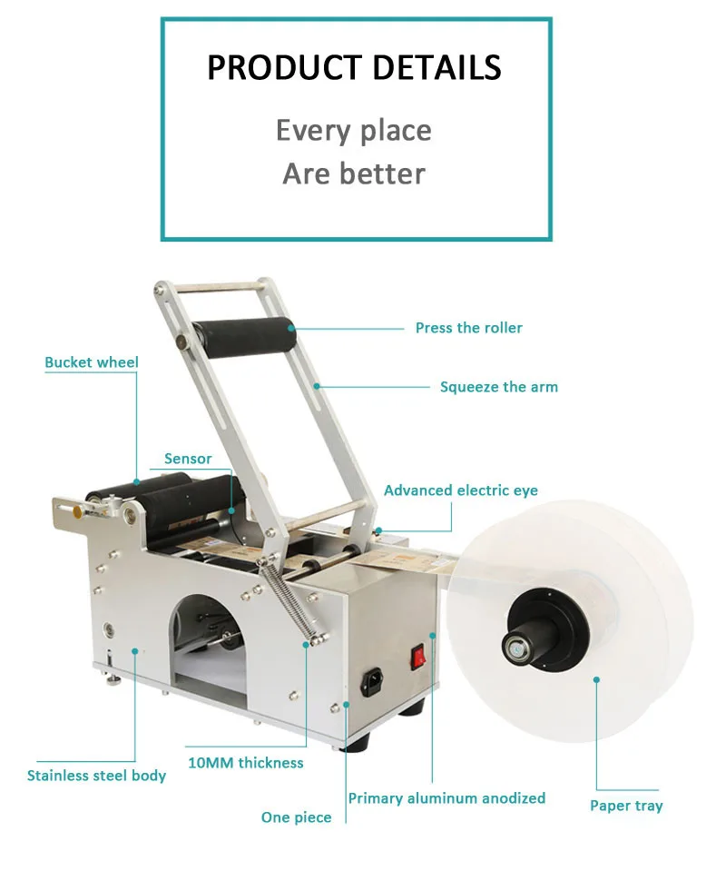 Tin Can Labelling Machine For Round Bottles Buy Labelling Machine For