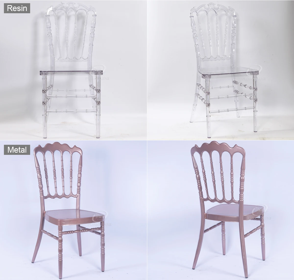 Wholesale Morden New Design High Back Resin Royal Fancy Crown Party