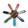 Gemstone 7 Point Chakra Energy Generator Rose Healing Stone For Decoration