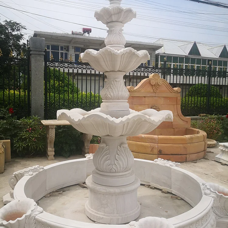Nove vodne fontane za preproste kamnite vrtove na prostem