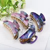 Korea acrylic hair claws clip simple starry sky flash pink hair claws dish hair accessories women