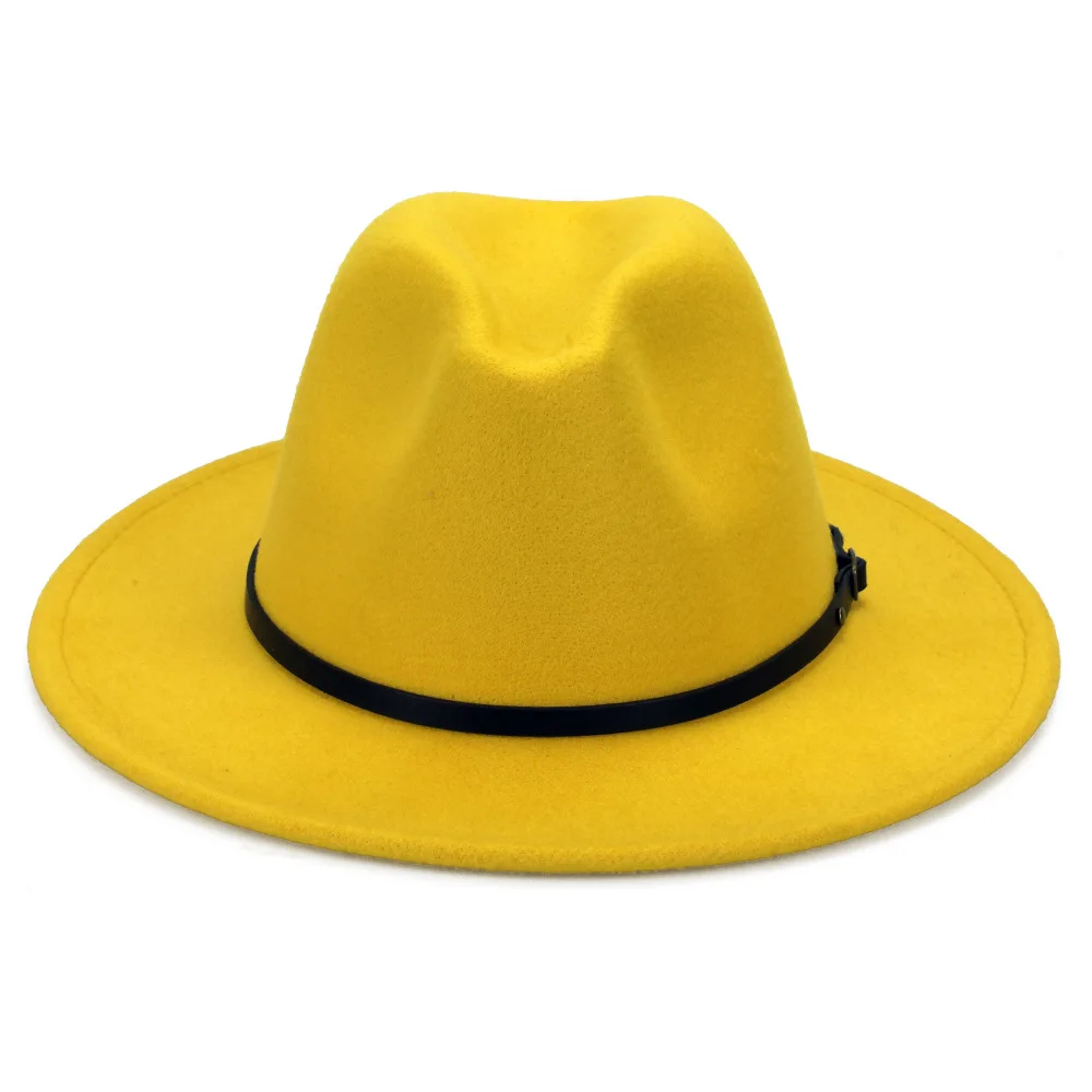 56cm Polyester Cotton Black Red Wide Brim Fedora Hat For Festival Buy