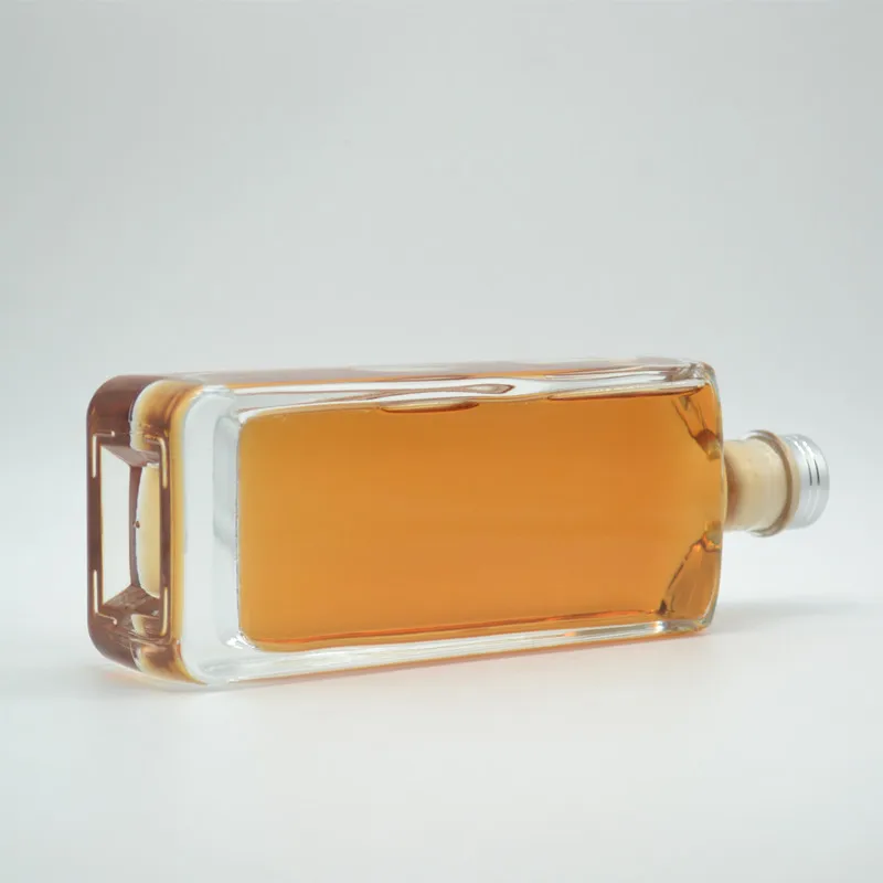 06 750毫升700毫升法式方形玻璃瓶杜松子酒威士忌酒烈酒玻璃瓶装