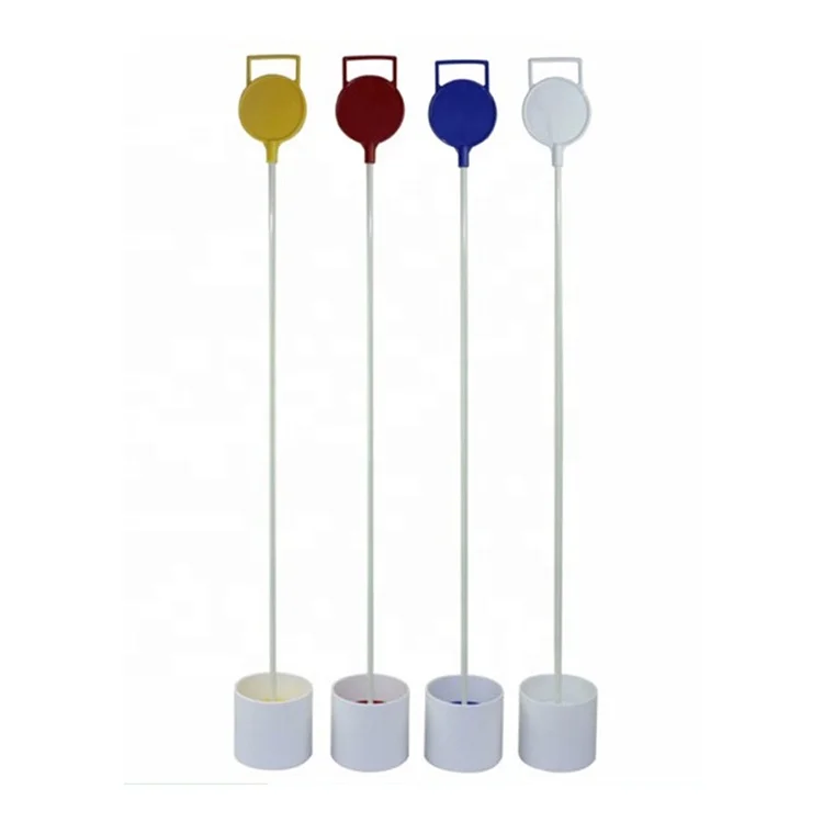 Golf Putting Green Marker Golf Pole Pin Flagpole With Hole Cup For
