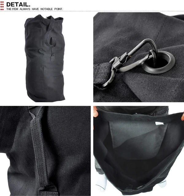 canvas duffle bag