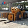 Pallet fork for front wheel loader