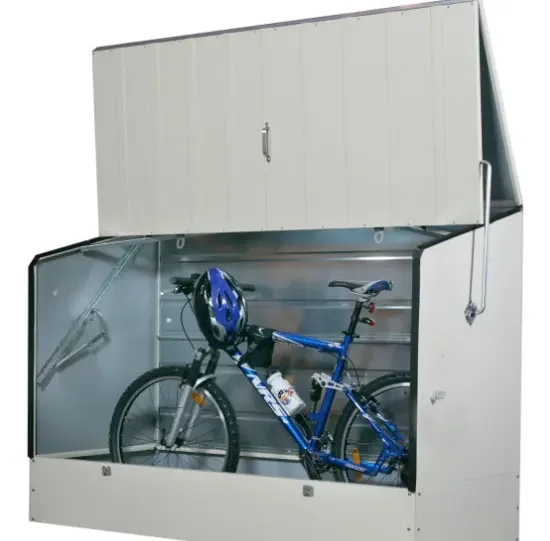 Outdoor Furniture Waterproof Steel Metal Bicycle Storage Boxes Bicycle