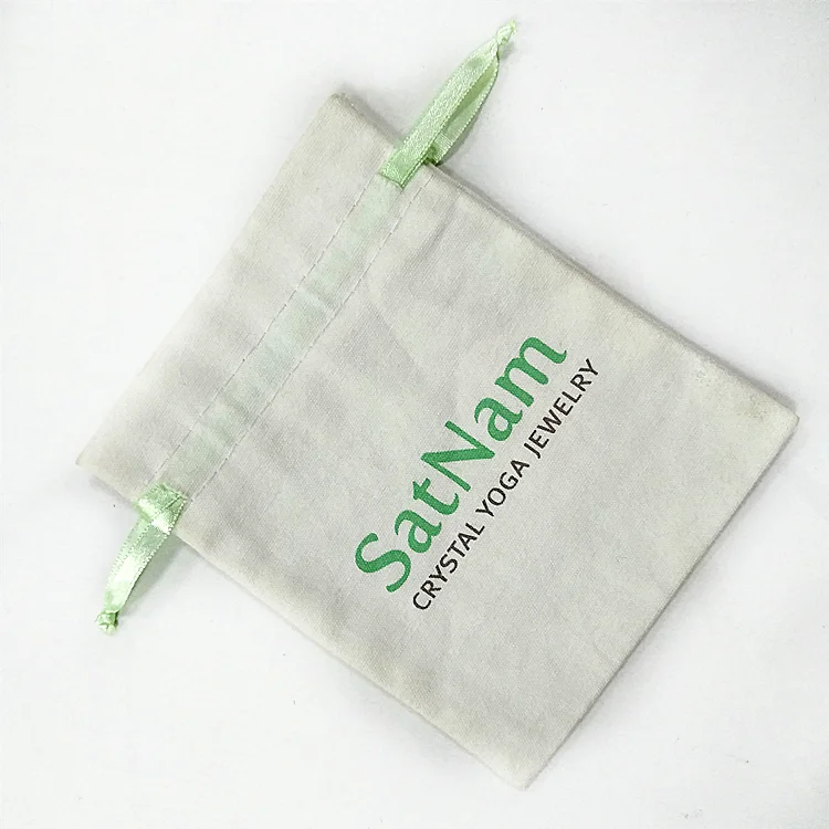 custom reucable small eco-friendly tote bag drawstring printed cotton bags with makeup 