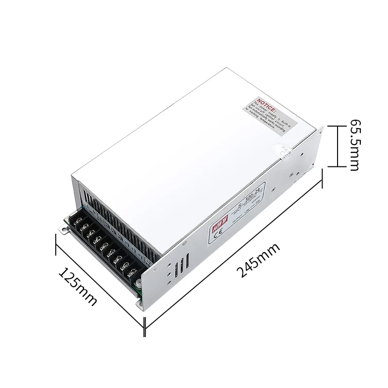 MS500 スイッチング電源 500W 5V 12V 24V 36V 48v 60V 72V 80V 110V