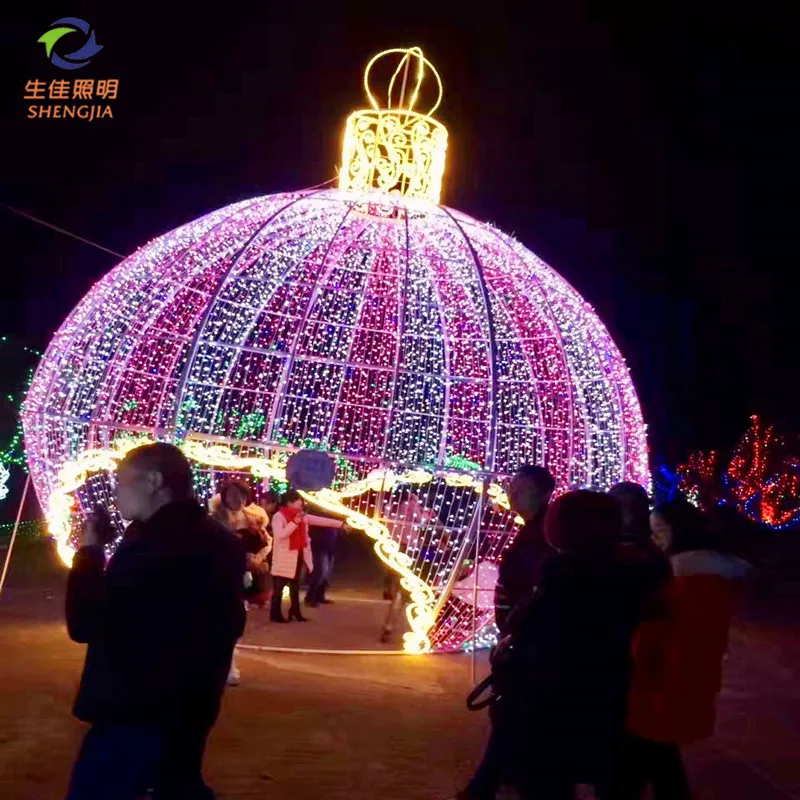 Outdoor Festival Lights For Christmas Commercial Decorations 3d Motif