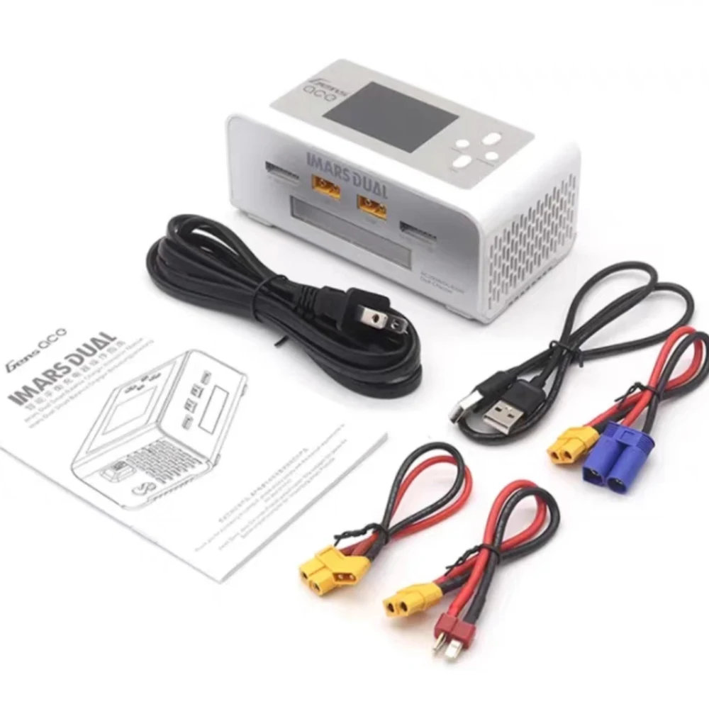 D300 Dual Channel Smart Balance RC Charger black/white details