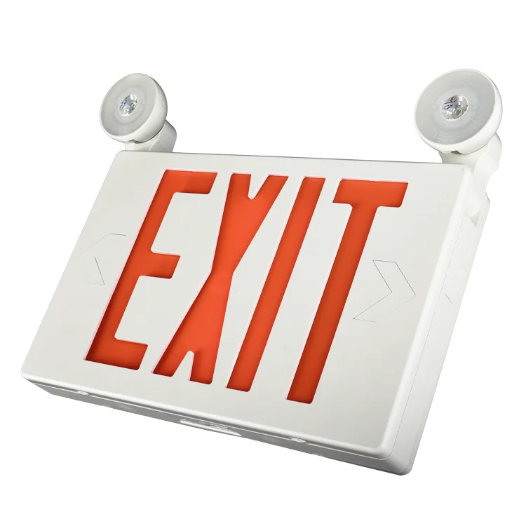 LED Emergency Light Exit Sign Combo JLECB2RW