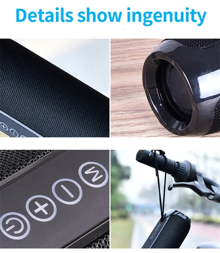 Portable Subwoofer Wireless TG117 Outdoor bluetooths Speaker waterproof wireless bluetooth speaker Bass Wireless stereo Speakers - ANKUX.COM