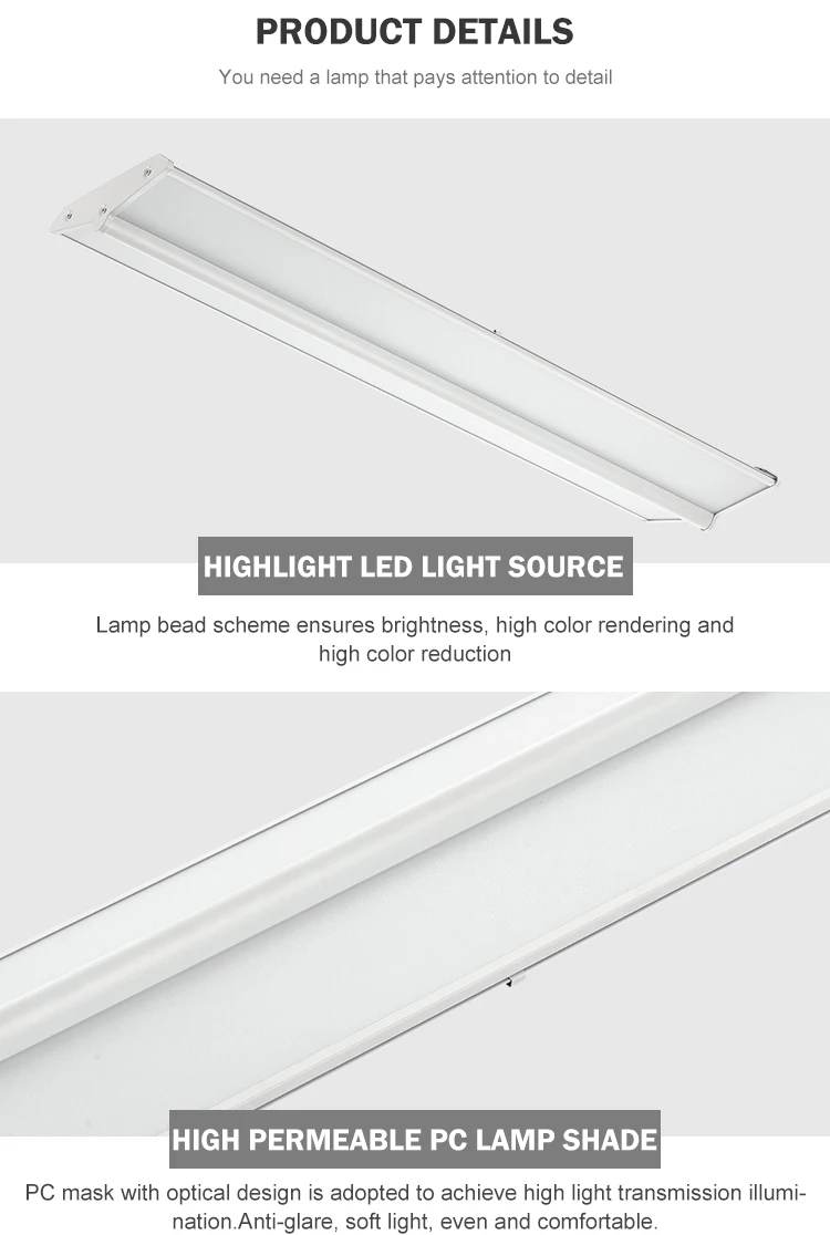 Hot selling dimming 4ft 30w 40w LED Light Fixture