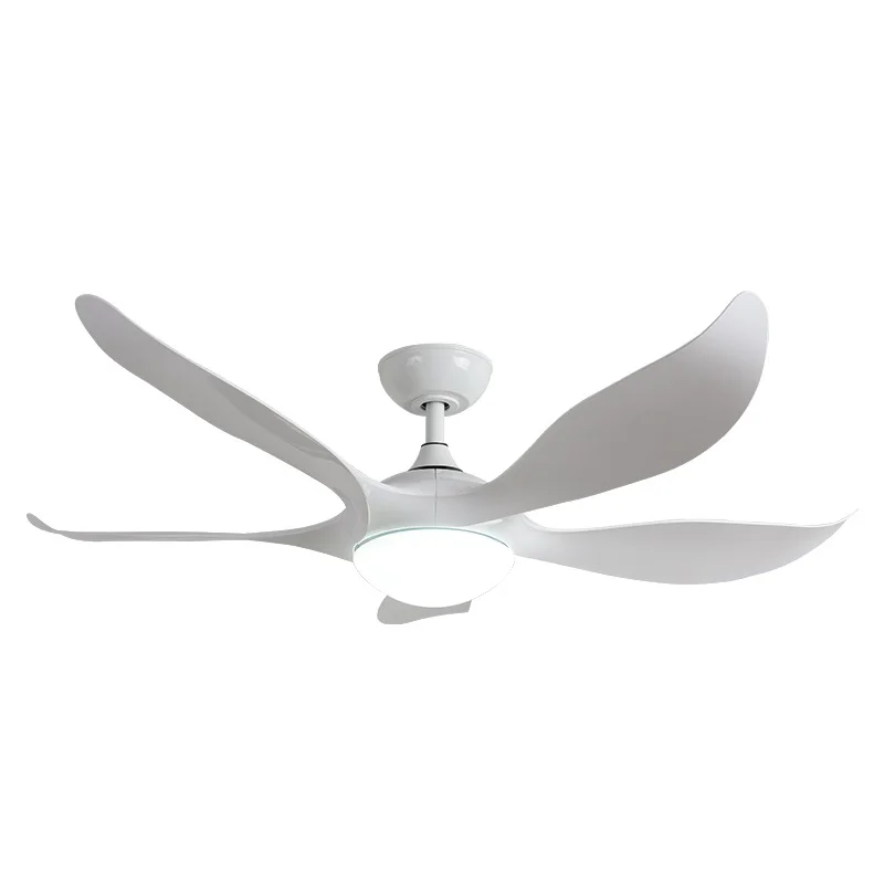 Fashion Simple Modern Household Bright White Remote Control Led Ceiling Fan With Light