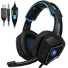 Stereo Gaming Headset for XboxOne PC Laptop Phone Over Ear Wired Headphone with Mic On Ear Volume Control