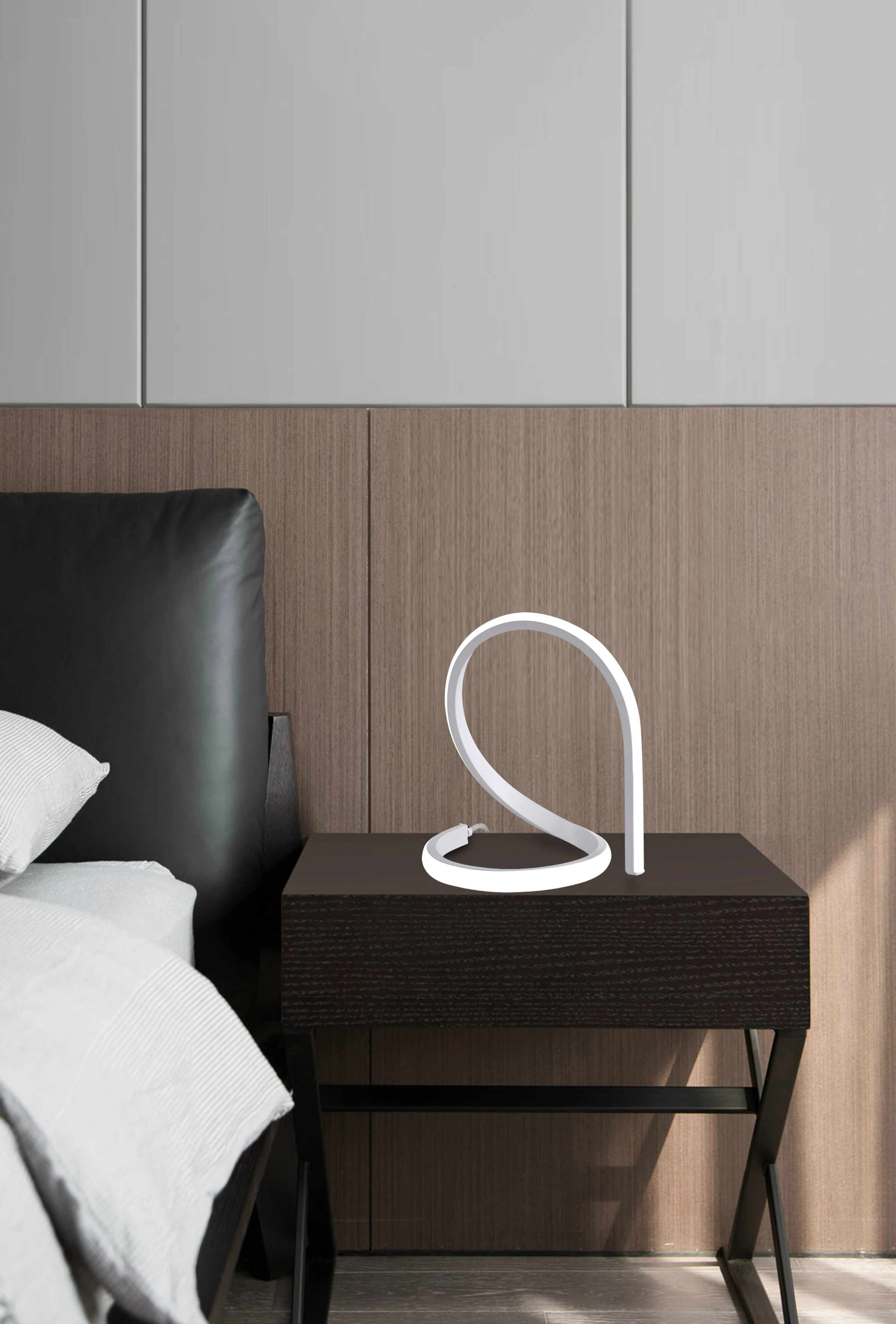 中山工厂批发北欧风格led台灯现代豪华装饰卧室led天鹅形台灯亚马逊