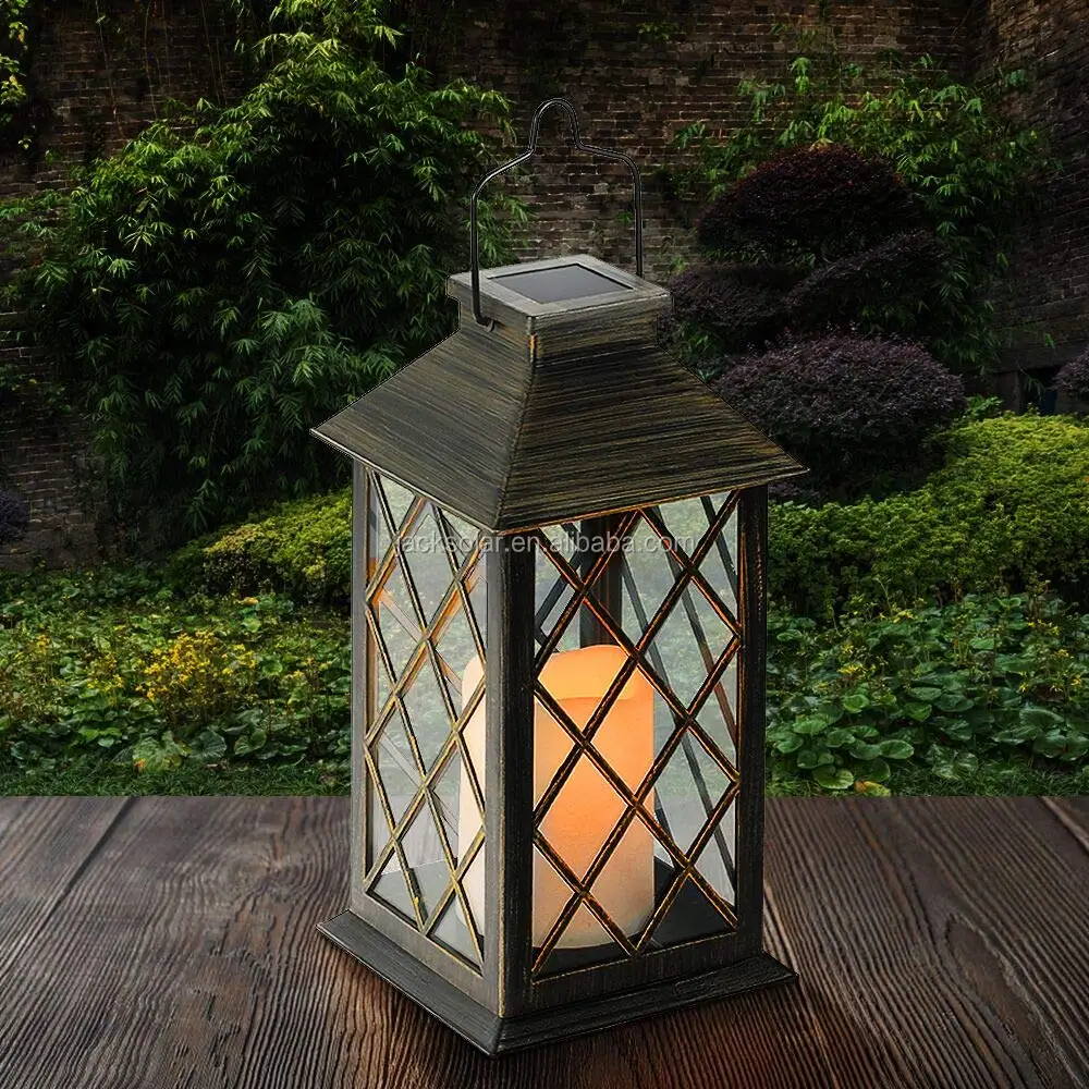 Solar plastic net lantern yard lighting solar garden light competitive price lamp