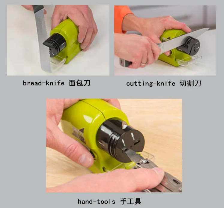 3 in 1 Scissors and Screwdriver Sharpening Electric Kitchen Knife Sharpener