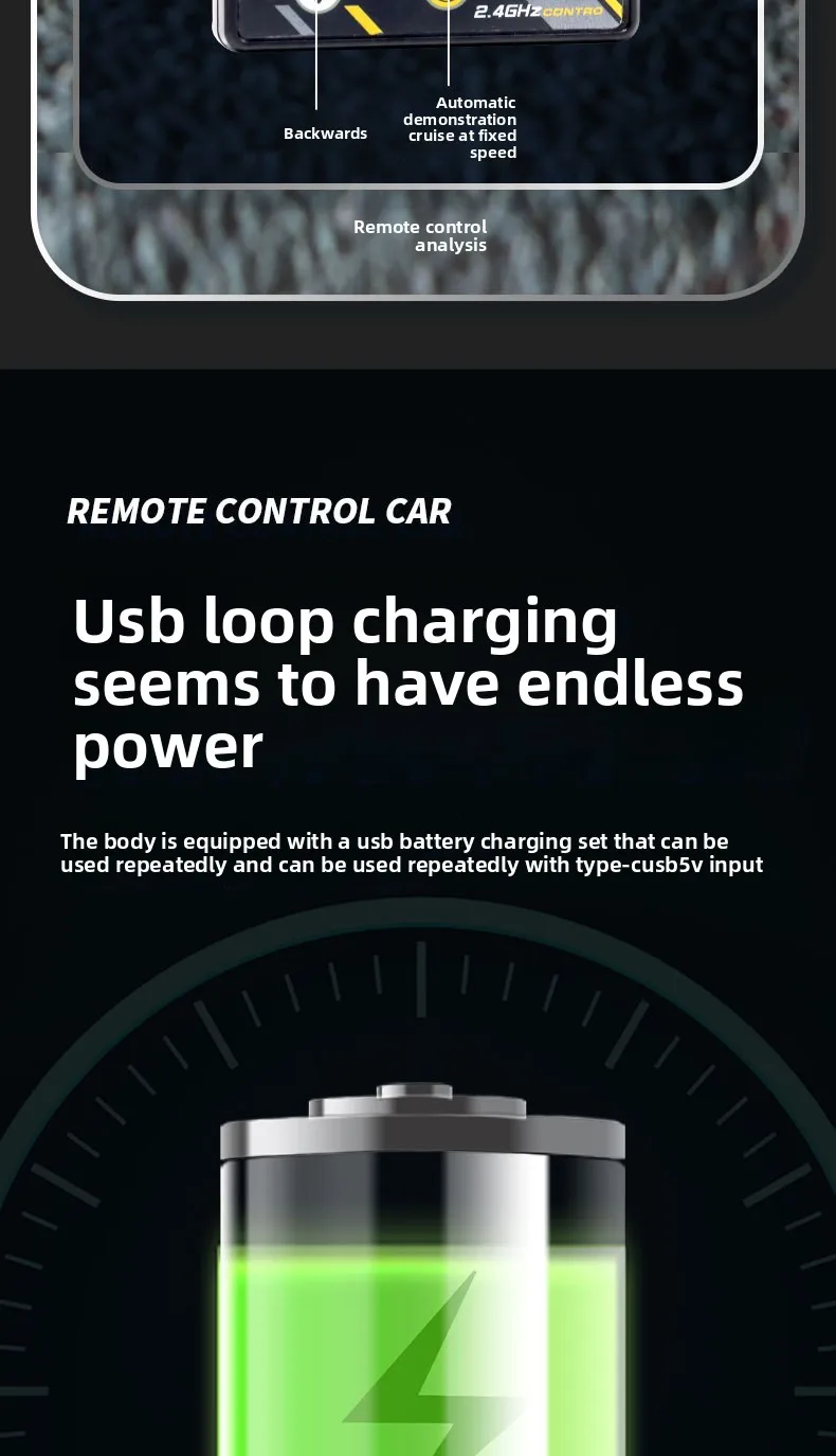 最新的1:64速迷你钢筋混凝土合金卡车酷光减震越野怪物儿童玩具，带遥控器