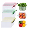 Washable Drawstring Storage Pouches Multipurpose See Through Mesh/Net Bags