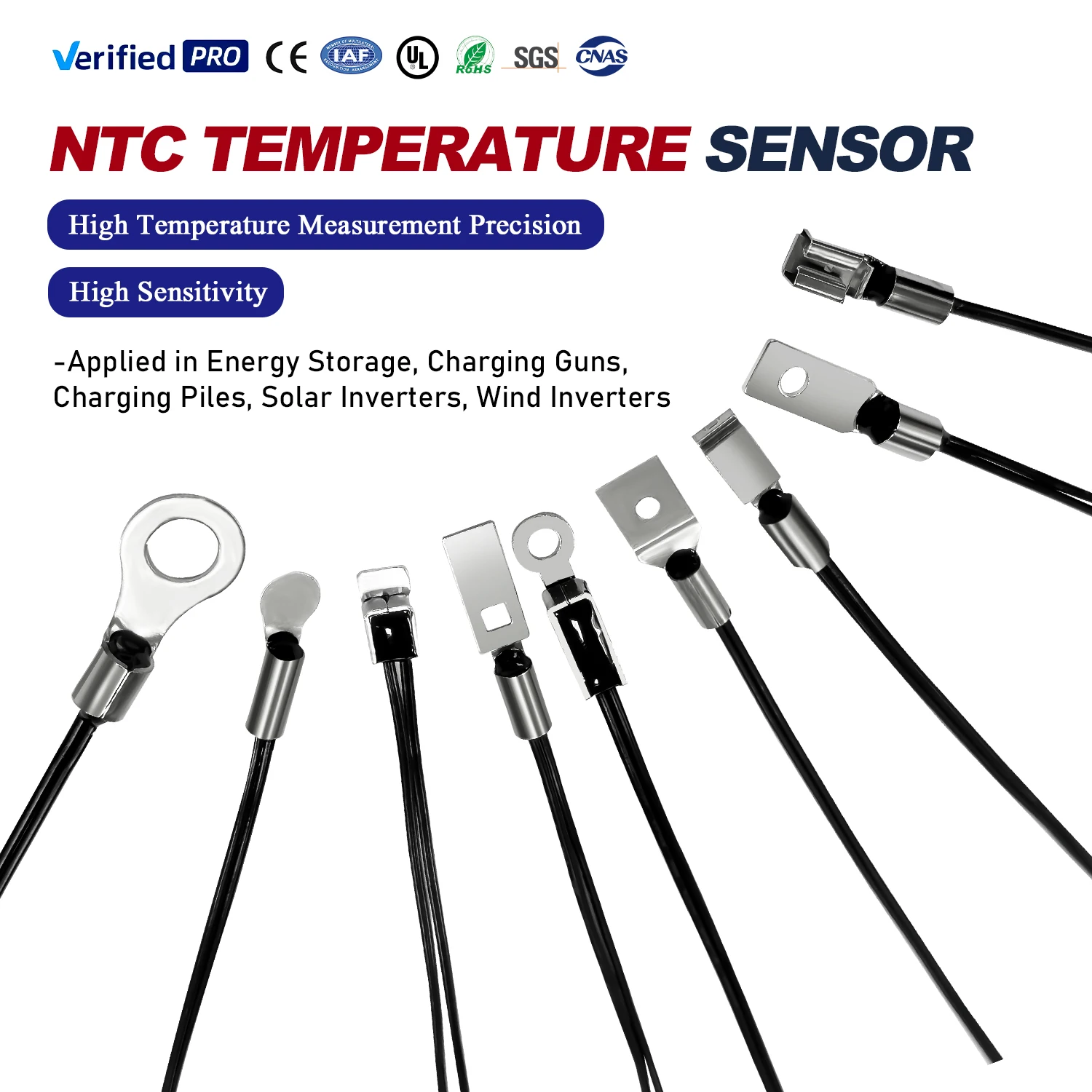 Manufacturer Customized  1250C Thermocouple K Type Exhaust Probe High Temperature Sensors  PT100/PT1000 supplier