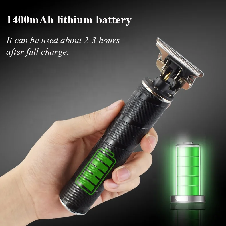 Zero Gap Blade Electric Hair Clipper Rechargeable Alloy ...