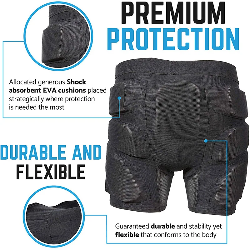 Snowboard Skate Ski 3d Protection Hip Butt Tailbone Padded Protective