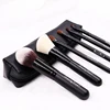 6 pcs Beautydom Rose Black Wood Handle Professional Cosmetics Private Label Design Makeup Brush Set